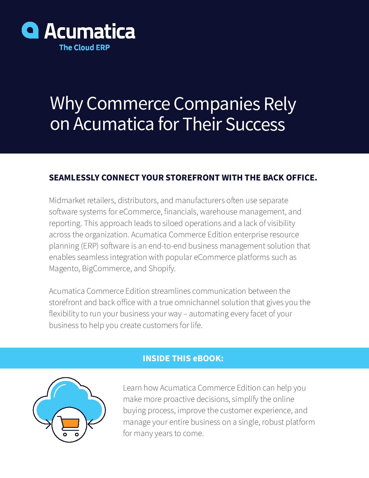 Acumatica Ecommerce For Smart Online Businesses Acumatica Cloud Erp