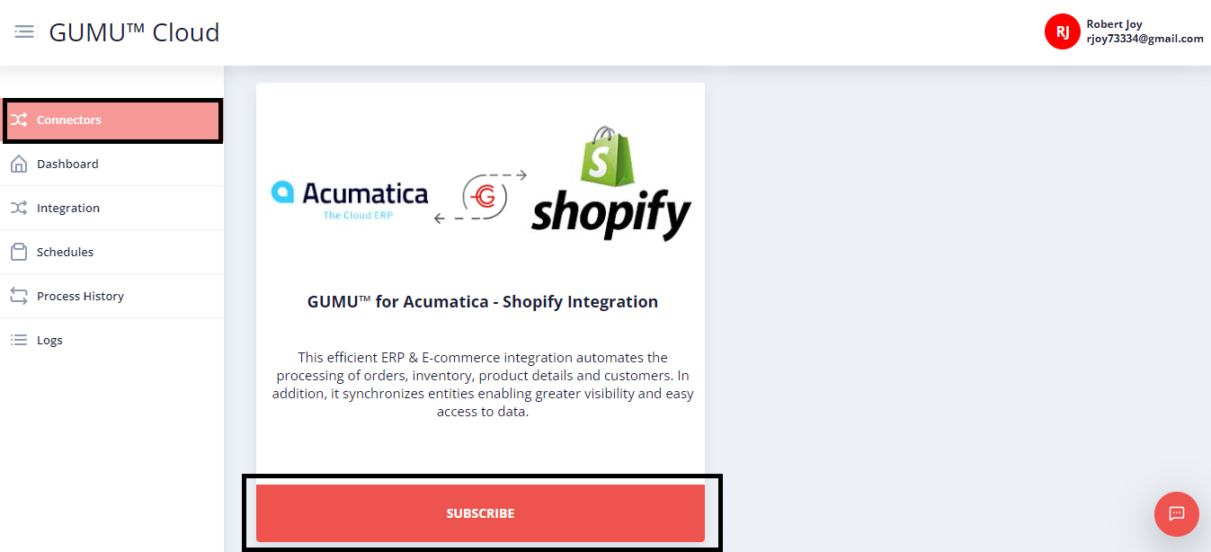 GUMU™ for Acumatica and Shopify Integration