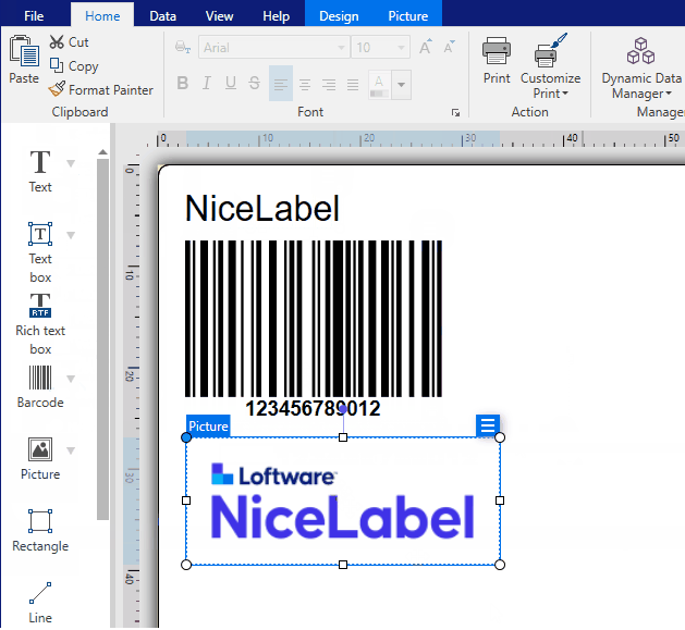 NiceLabel software screenshot 2