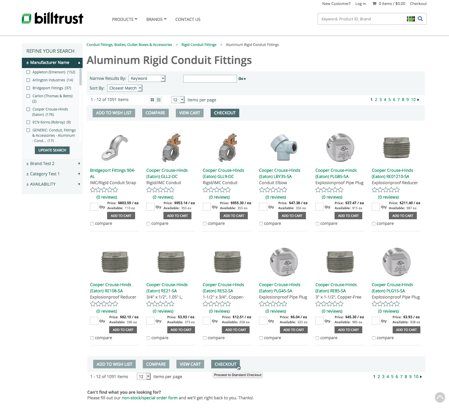 Billtrust eCommerce homepage