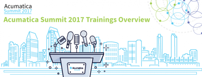 Acumatica Summit 2017 Trainings Overview