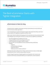 The Best eCommerce Starts with Tighter Integration
