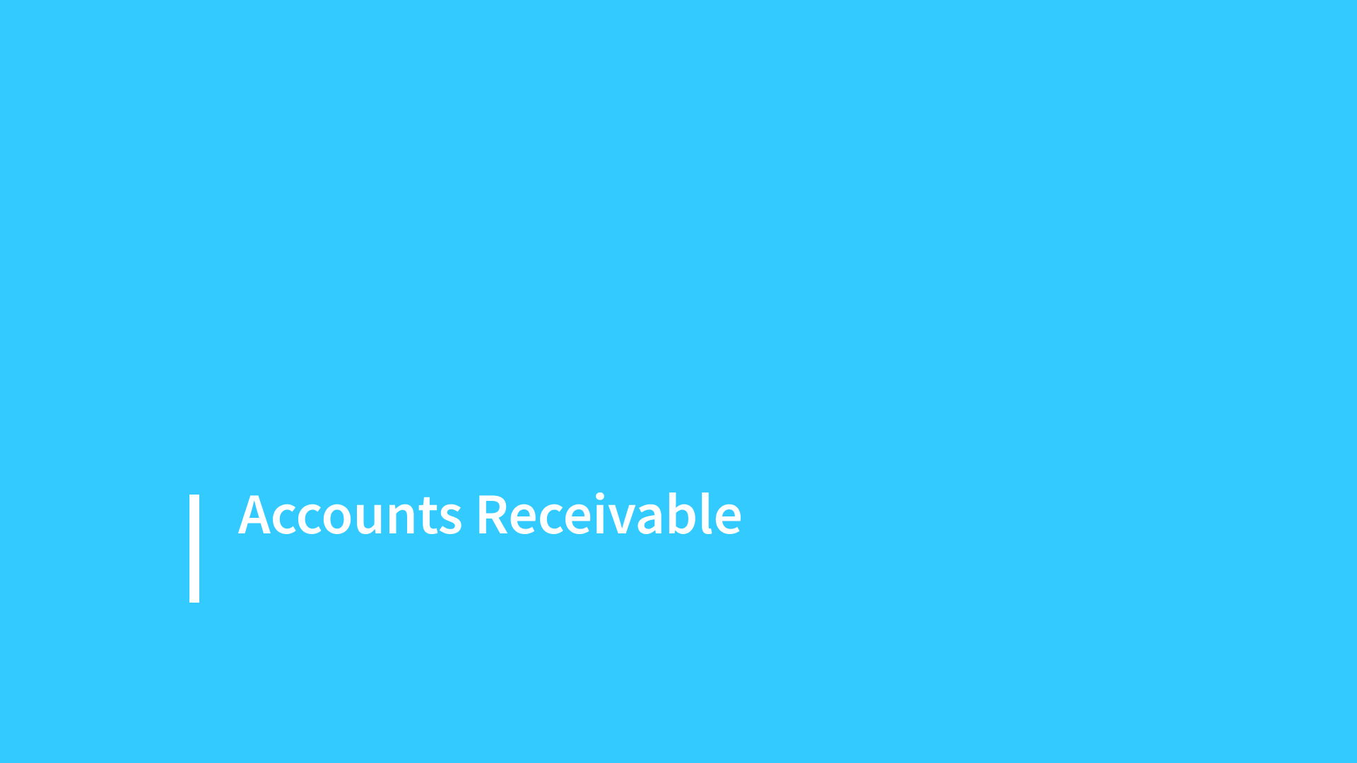 Accounts Receivable Overview