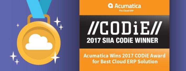 Acumatica Wins 2017 CODiE Award for Best Cloud ERP Solution