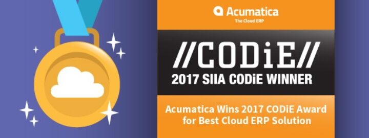 Acumatica Wins 2017 CODiE Award for Best Cloud ERP Solution