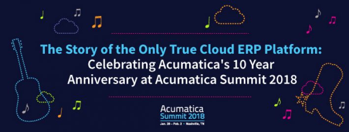 The Story of the Only True Cloud ERP Platform: Celebrating Acumatica’s 10 Year Anniversary at Acumatica Summit 2018