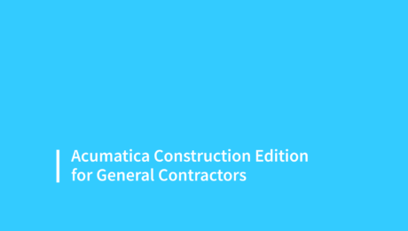 Acumatica Construction Edition for General Contractors