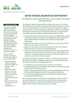 Key ERP Functions: What Makes Acumatica Different?