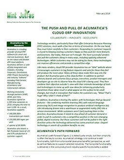 The Push and Pull of Acumatica’s Cloud ERP Innovation