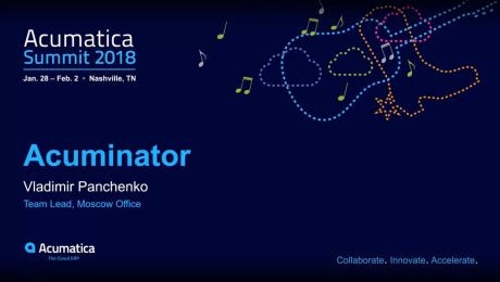 Acumatica Summit 2018: Developer Lightning Track Session – Acuminator