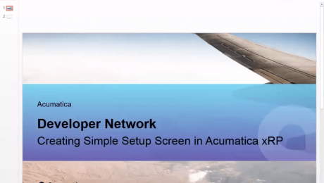 Creating a Simple Setup screen