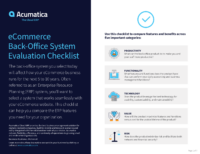Retail-Commerce System Evaluation Checklist