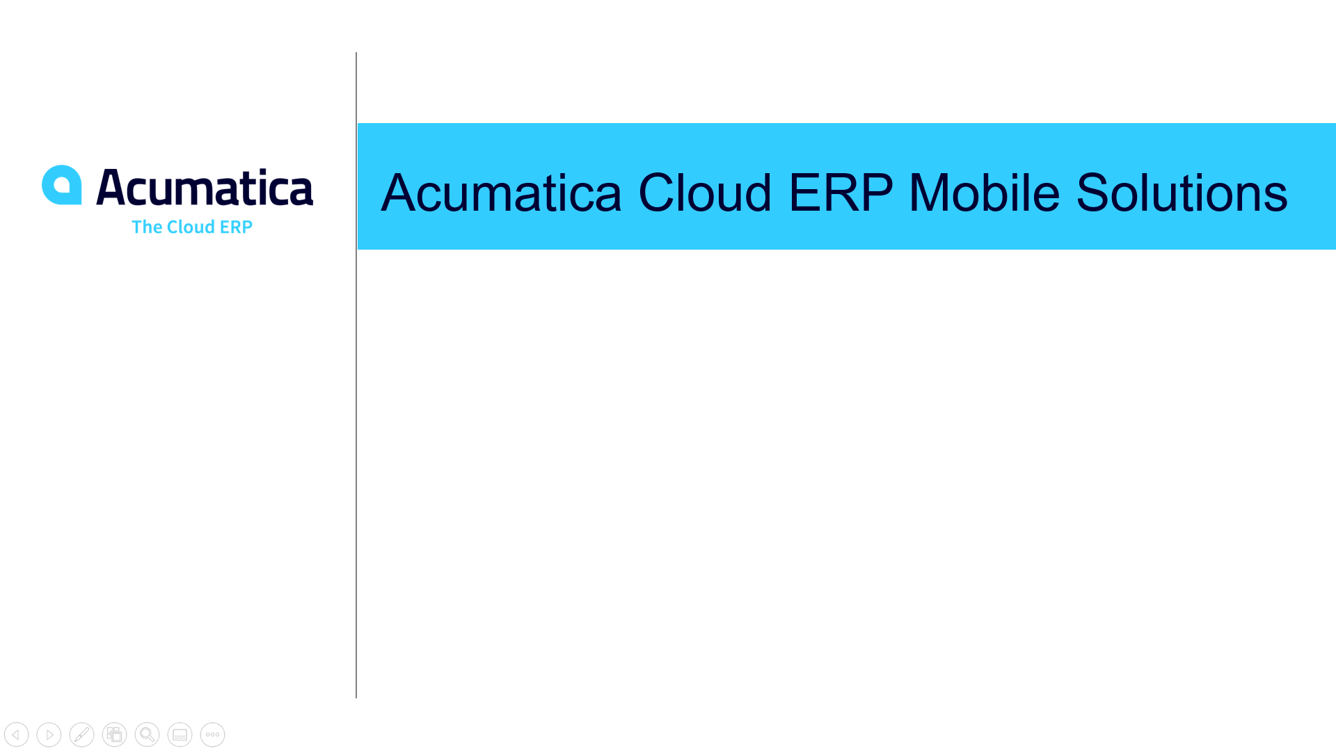 Acumatica Mobile Solutions (3 minutes)