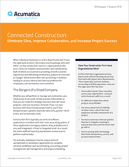 Connected Construction: Eliminate Silos, Improve Collaboration, and Increase Project Success