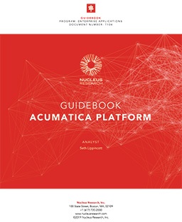 Acumatica Platform Guidebook