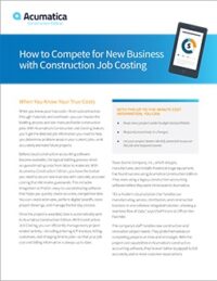 How to Compete for New Business with Construction Job Costing