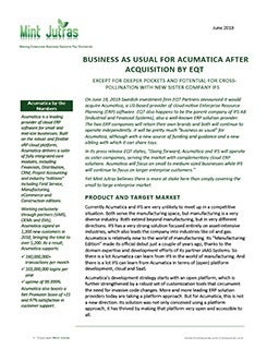 Business as Usual For Acumatica After Acquisition by EQT