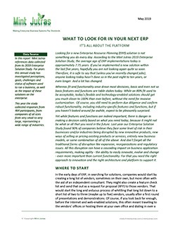 What to Look for in Your Next ERP