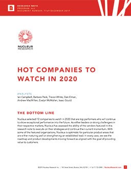 Hot Companies to Watch in 2020