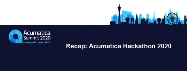 Recap: Acumatica Hackathon 2020