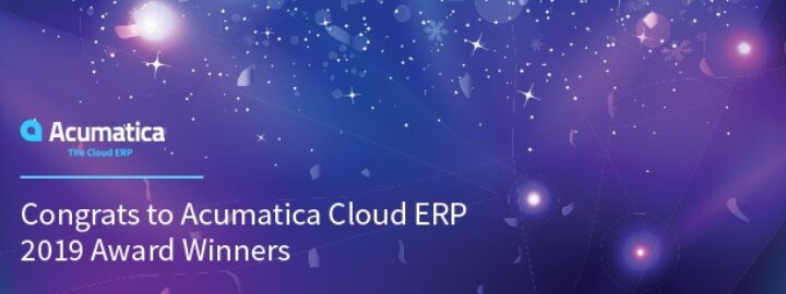 Congrats to Acumatica Cloud ERP 2019 Award Winners