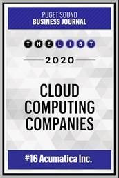 Puget Sound Business Journal Cloud Computing Companies 2020