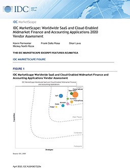 IDC MarketScape: Worldwide SaaS and Cloud-Enabled Midmarket Finance and Accounting Applications 2020 Vendor Assessment
