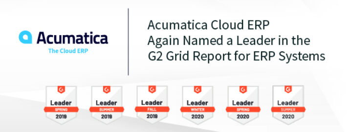 Acumatica Cloud ERP Again Named a Leader in the G2 Grid Report for ERP Systems