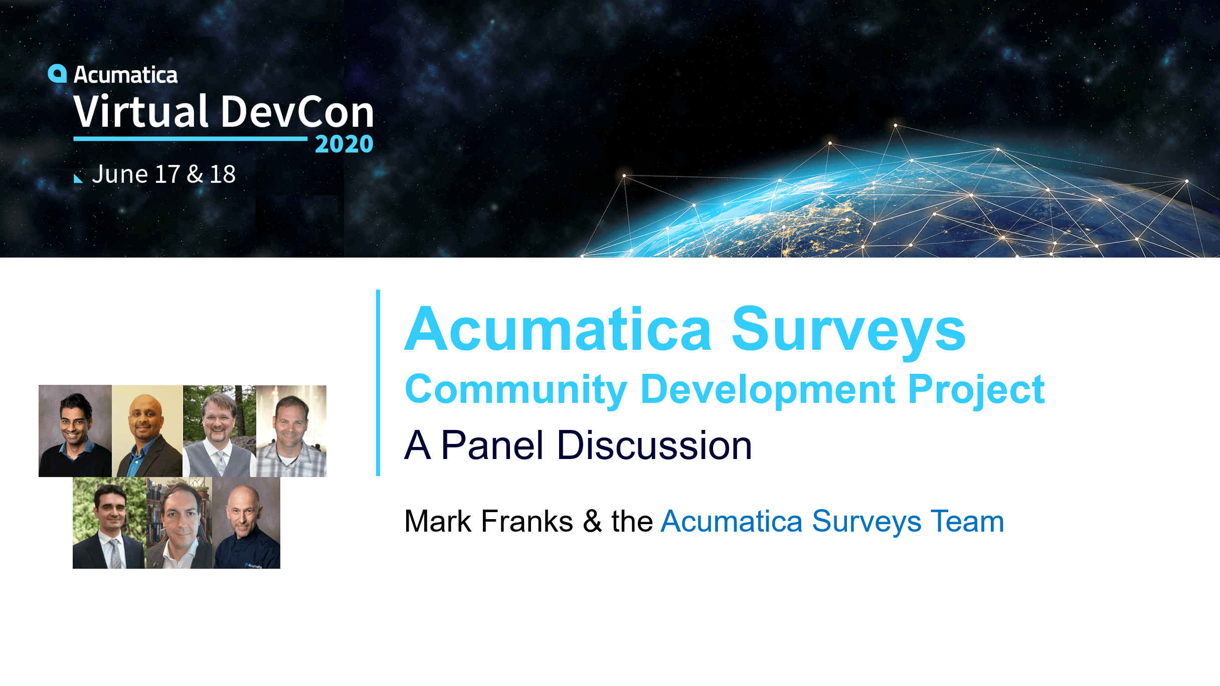DevCon 2020 - Acumatica Surveys Team Panel
