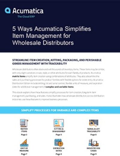 Warehouse Management System (WMS) | Acumatica Cloud ERP