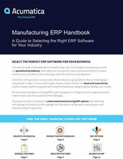 Manufacturing ERP Handbook