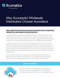 Why Successful Wholesale Distributors Choose Acumatica