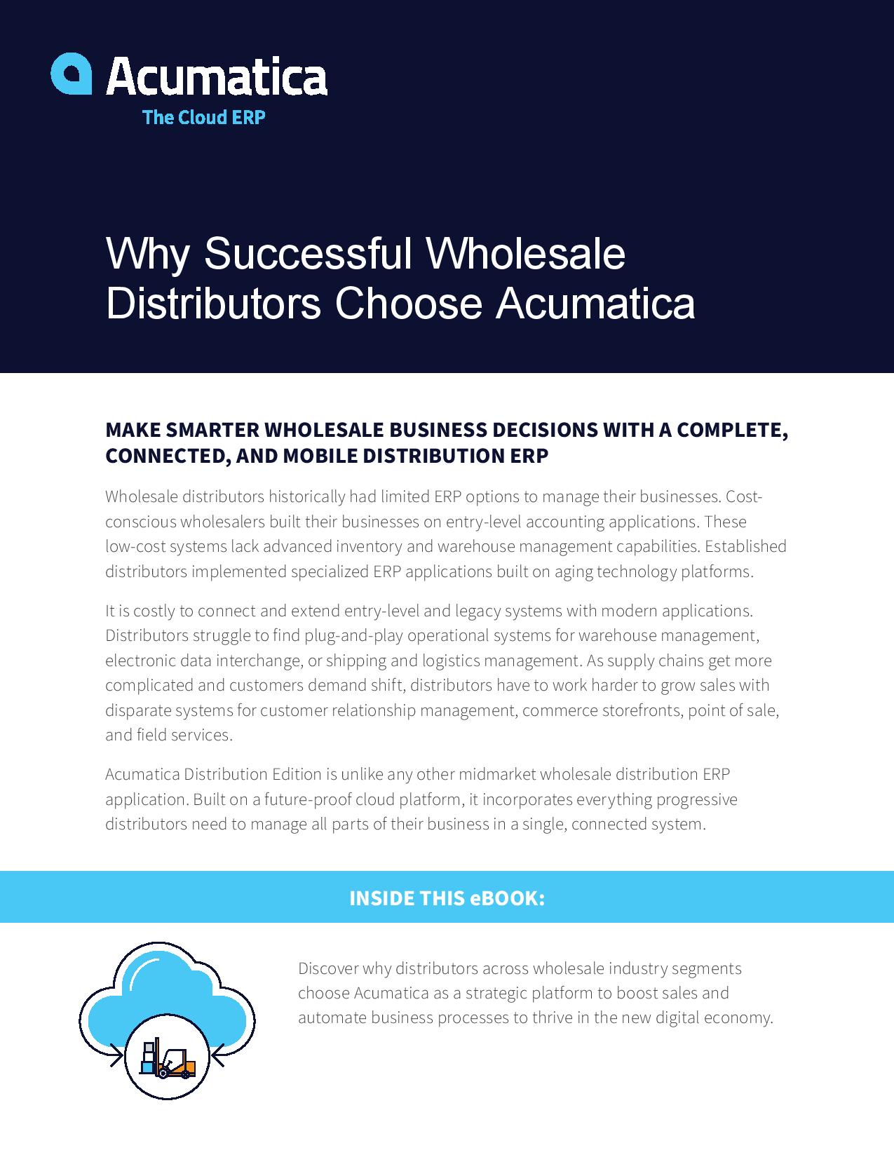Best ERP for Distributors: Why Successful Companies Choose Acumatica, page 0