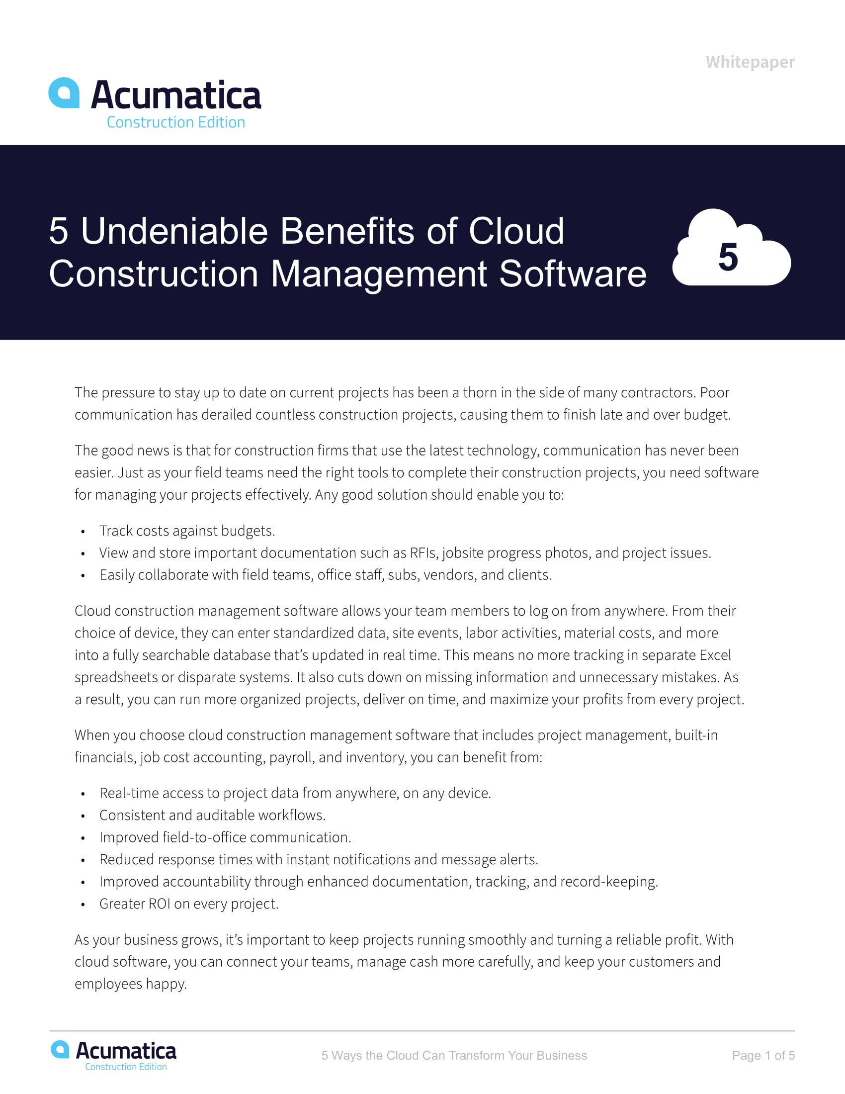 Why Try Cloud-Based Construction Management Software?, page 0