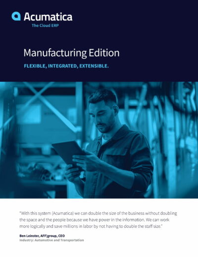 Manufacturing ERP Software That’s Designed to Grow Your Revenue—Not Your Headcount