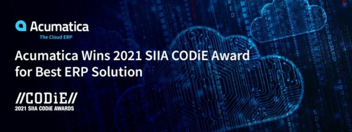 Acumatica Cloud ERP Wins 2021 SIIA CODiE Award for Best ERP Solution