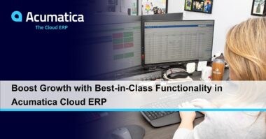 WEBINAR: Boost Growth with Best-in-Class Functionality in Acumatica Cloud ERP
