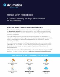 Choosing a Retail and eCommerce ERP
