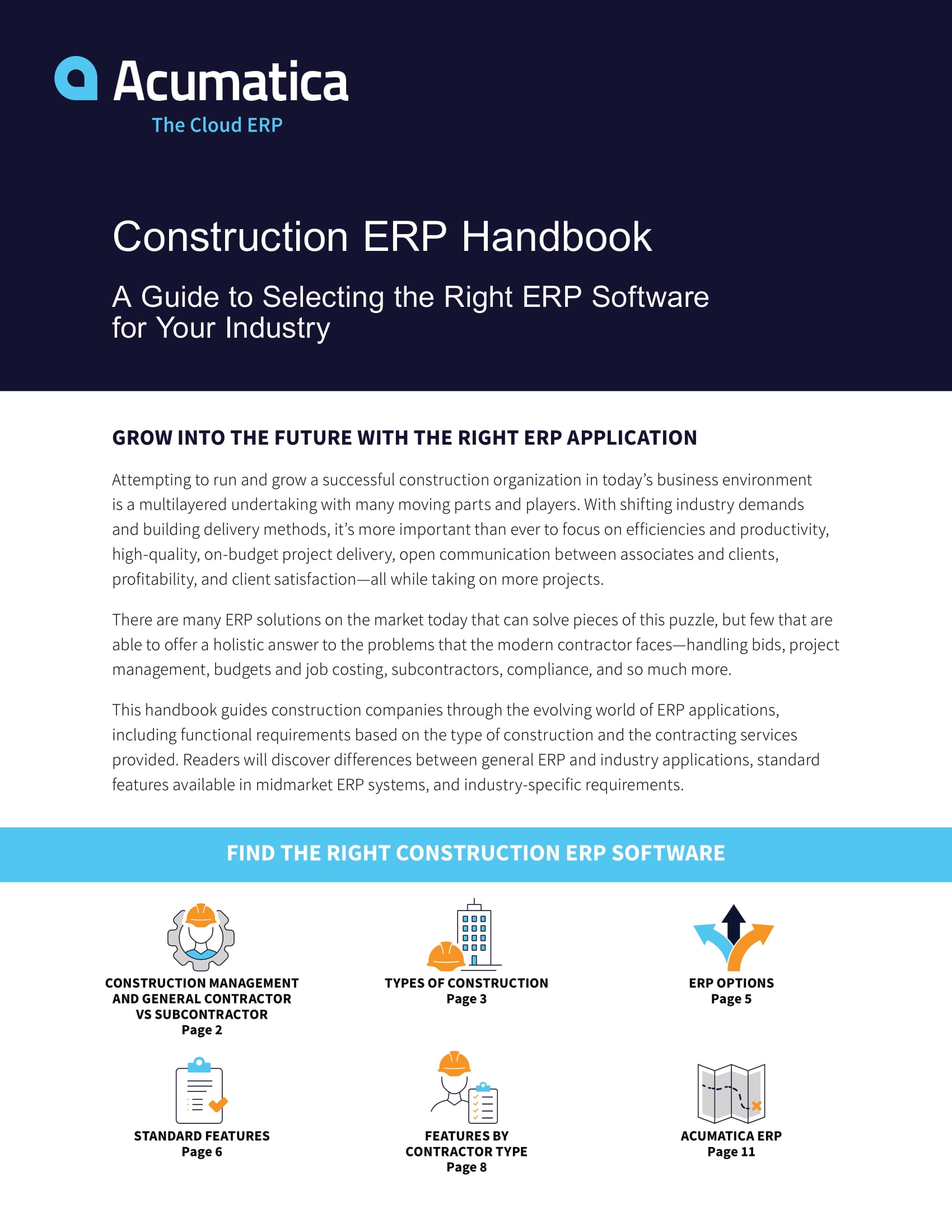 Stop Sifting Through the Many: Find the One Construction ERP Solution for Your Business Today