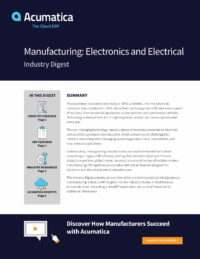 A Modern ERP Solution for Electronics and Electrical Products Manufacturers