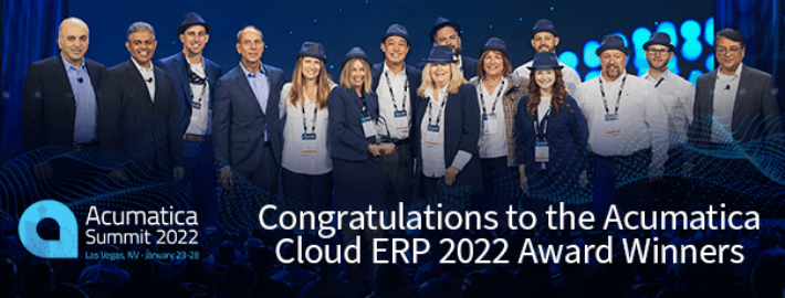 Congratulations to the Acumatica Cloud ERP 2022 Award Winners