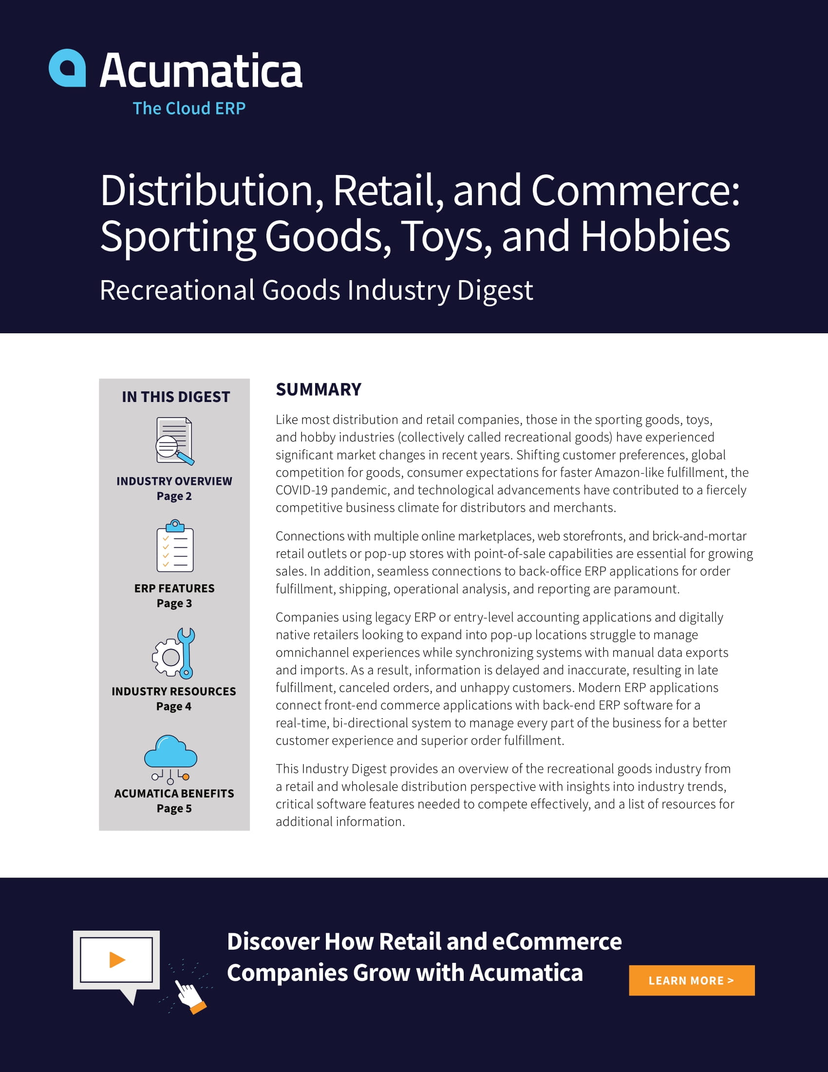 Modern ERP Applications A Must for Businesses In The Recreational Goods Industry , page 0