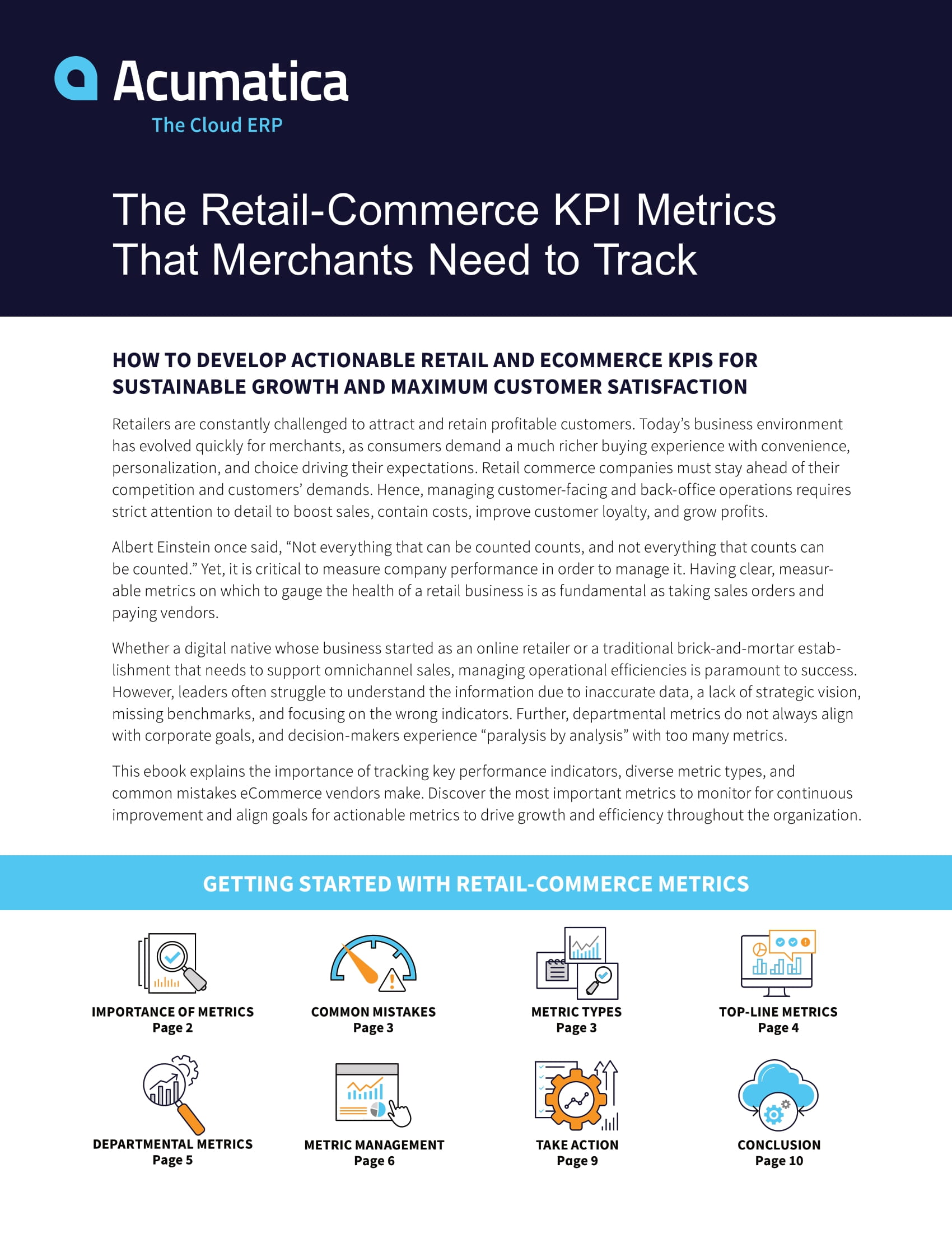 Manage Company Performance Through the Right Retail-Commerce KPIs, page 0