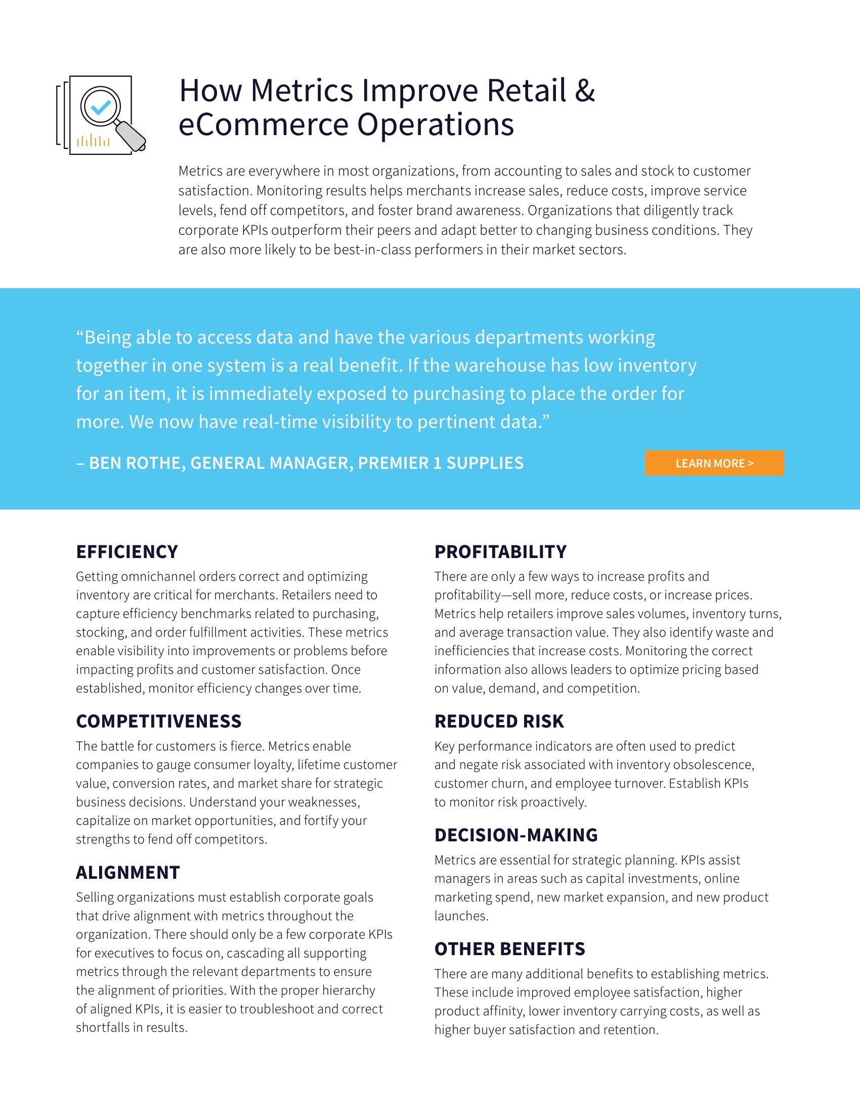 How the Right Retail KPIs Can Boost Company Performance, page 1