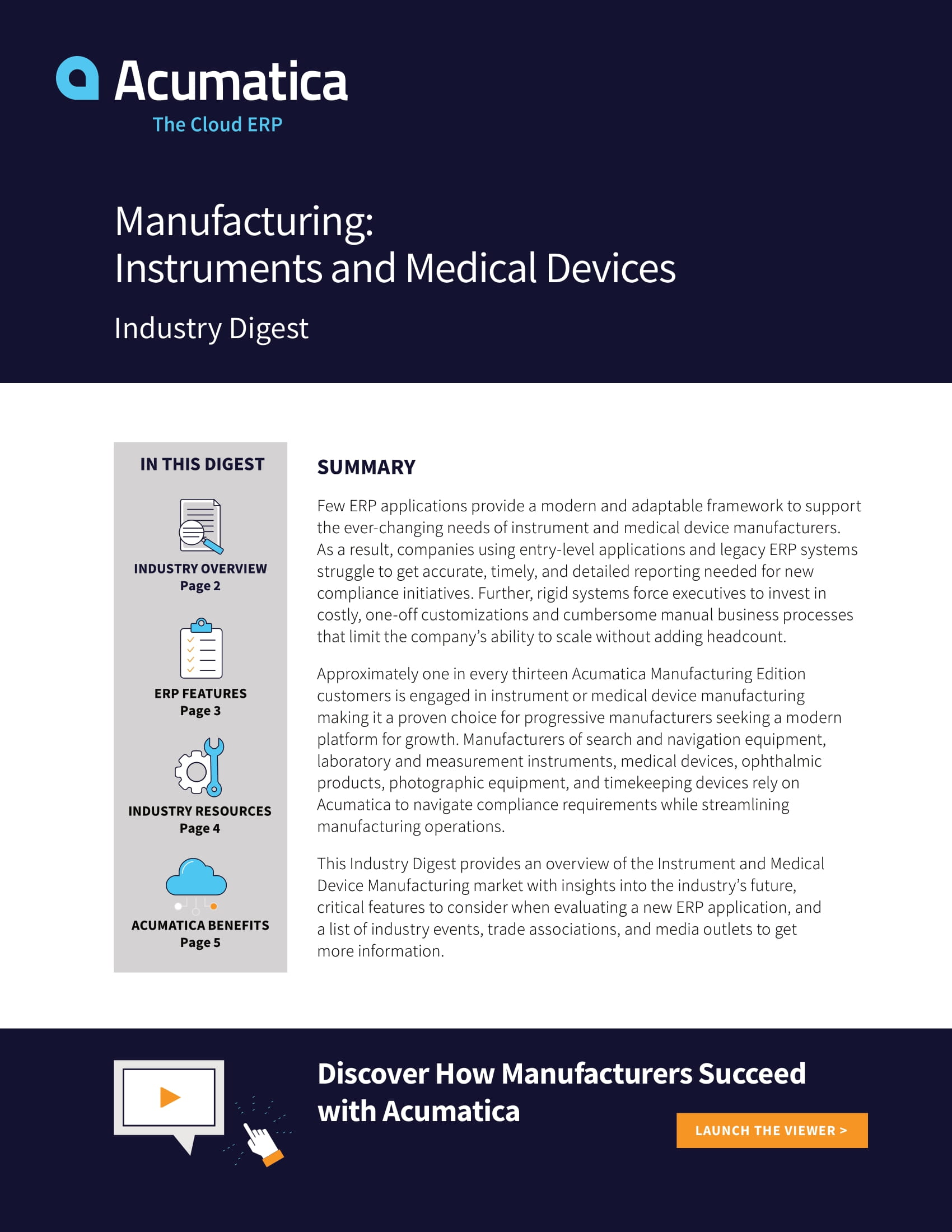 Why Instrument And Medical Device Manufacturers Need A Modern ERP Solution