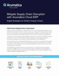 Meet Supply Chain Disruptions Head-on