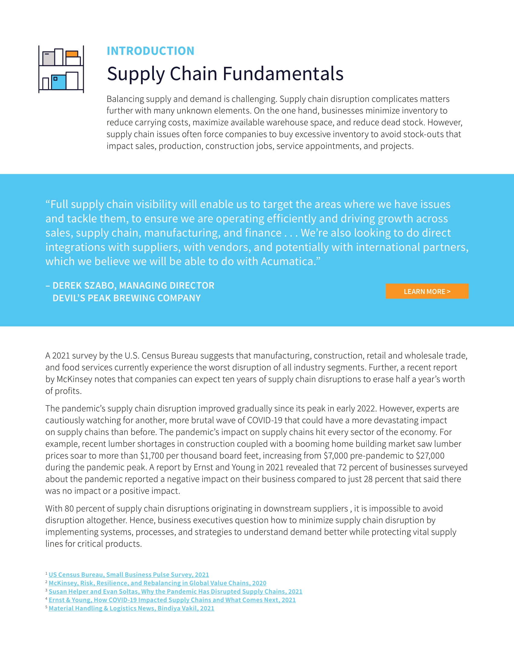 Managing Supply Chain Disruptions With Acumatica Cloud ERP, page 1