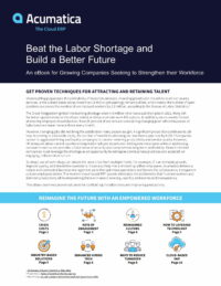 Defeat the Labor Shortage by Empowering Your Workforce with Modern Cloud ERP