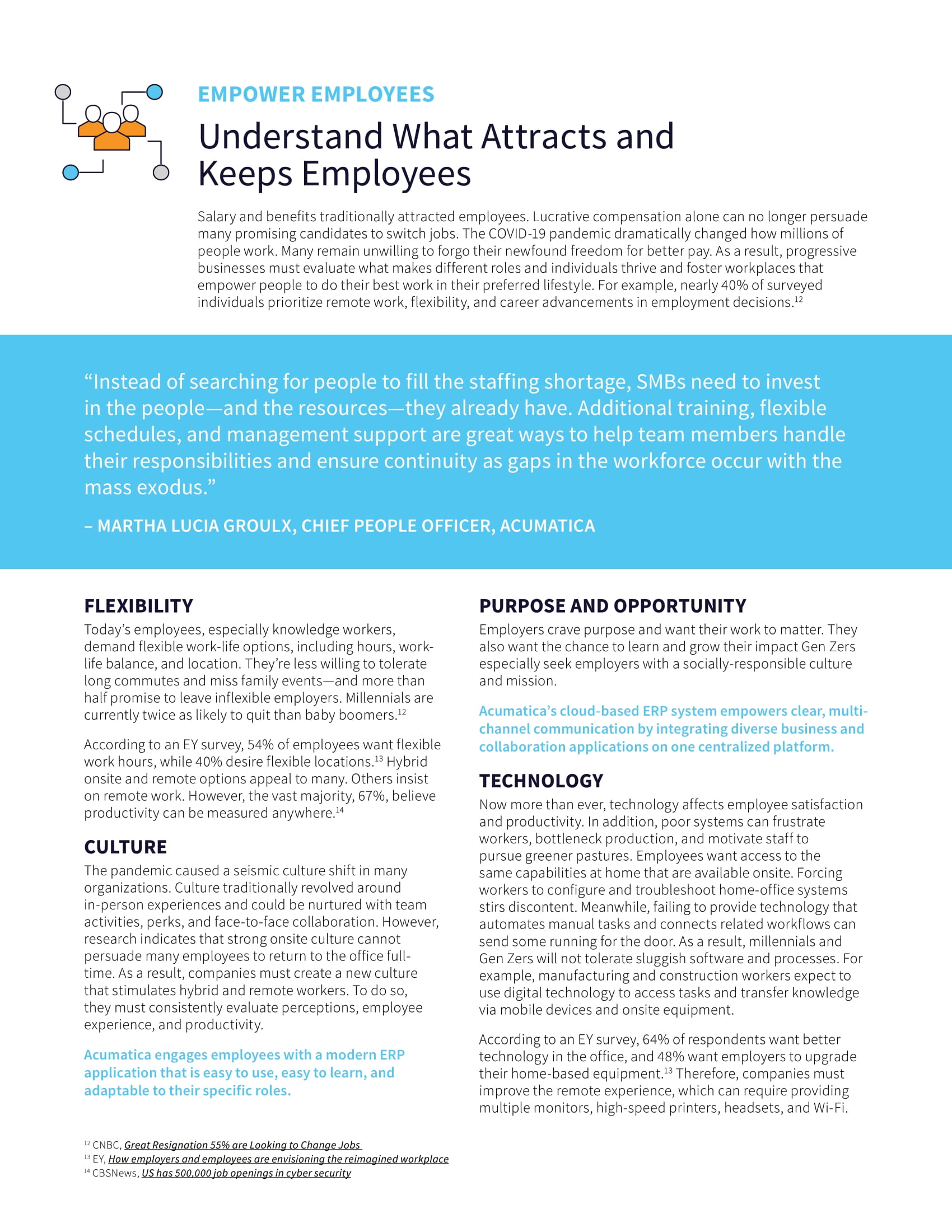 The Labor Shortage is a Real Problem. Cloud ERP Technology Delivers a Real Solution., page 2