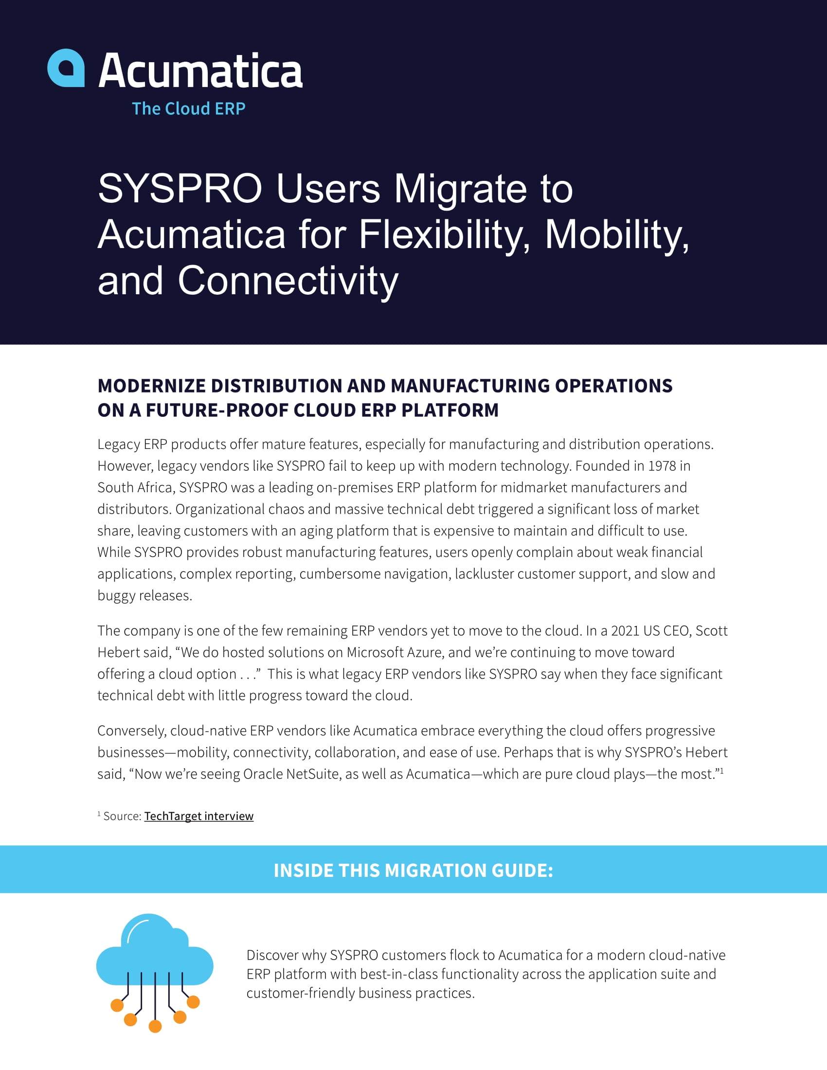 What’s Causing a SYSPRO Migration?